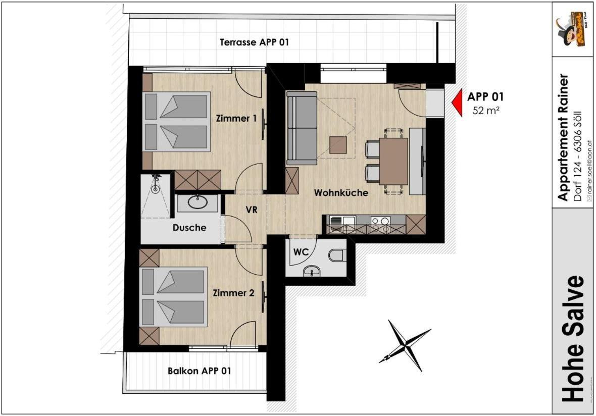 Apartment Rainer - Mittendrin Söll Esterno foto